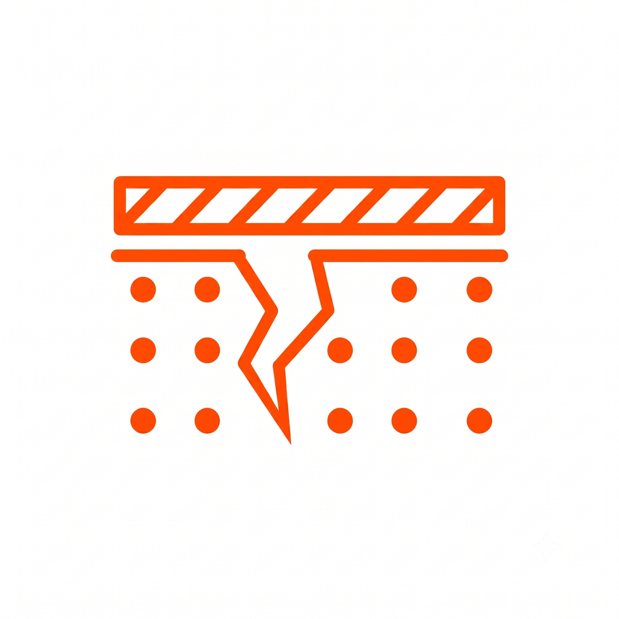 It bridges cracks and fissures in substrate
