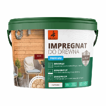 Impregnat akrylowy do drewna PREMIUM mahoń 10L Dragon