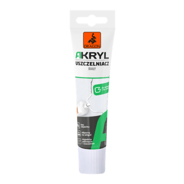 Akryl uszczelniacz biały 165g Dragon