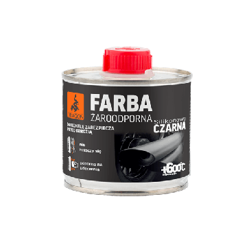 Farba żaroodporna czarna 200ml Dragon