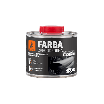 Farba żaroodporna czarna 500ml Dragon
