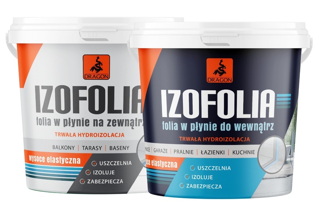 Produkty IZOFOLIA – folia w płynie do zastosowania na zewnątrz i wewnątrz